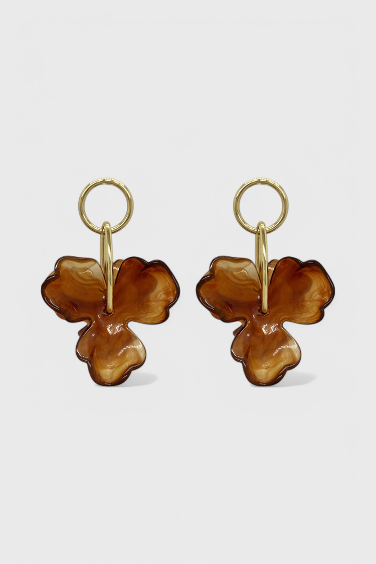 Pendientes con Charm de Flor